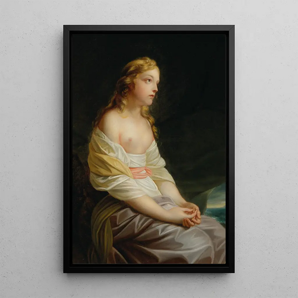 Mélida, une scena dell'idillio di Salomon Gessner Le Premier Navigateur - Heinrich Friedrich Füger — quadro incorniciato alla parete