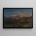 Paesaggio al crepuscolo in Tirolo - Heinrich Funk — quadro incorniciato alla parete