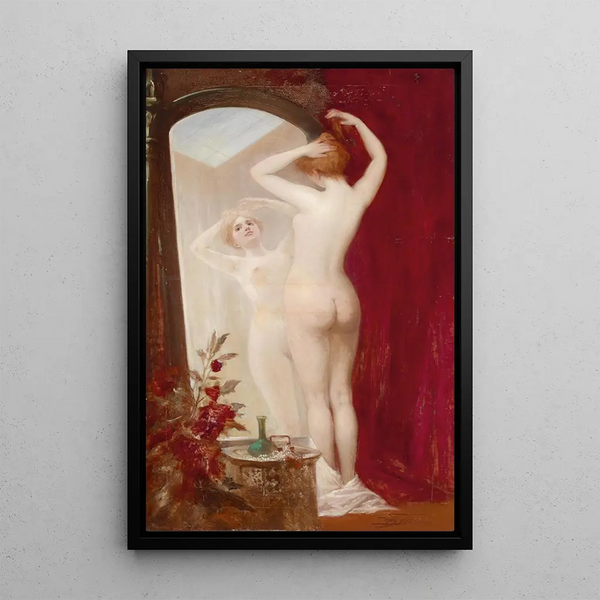 Devant le miroir - Heinrich Hans Schlimarski — quadro incorniciato alla parete