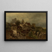 Vista della città - Heinrich Hartung — quadro incorniciato alla parete