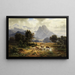 Paesaggio montano - Heinrich Höfer — quadro incorniciato alla parete