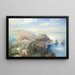 Un panorama di Capri - Heinrich Hiller — quadro incorniciato alla parete