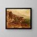 Paesaggio mediterraneo - Heinrich Johann Gärtner — quadro incorniciato alla parete
