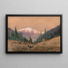 Un grande gallo cedrone ai margini di un bosco al tramonto - Heinrich Josef Wertheim — quadro incorniciato alla parete