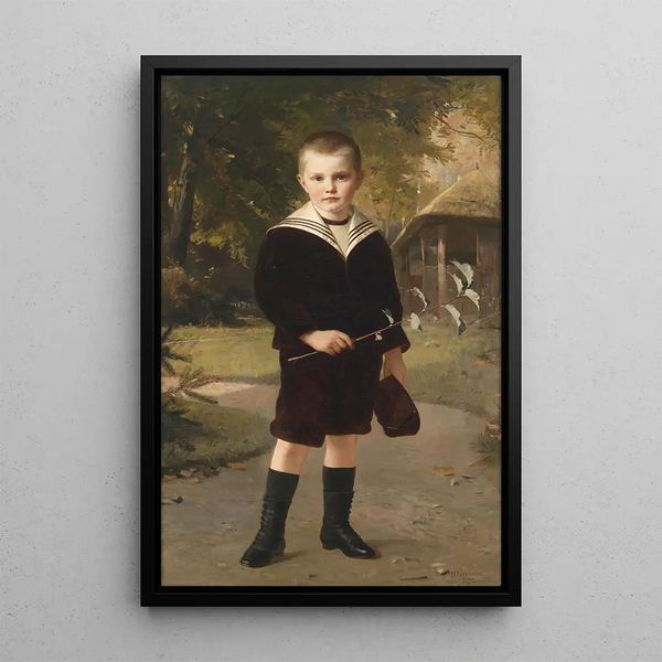 Garçon en costume de marin - Heinrich Lauenstein — quadro incorniciato alla parete