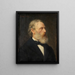 Ritratto del pittore Carl Friedrich Lessing - Heinrich Lessing — quadro incorniciato alla parete
