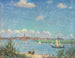 Vista su Travemünde - Heinrich Linde-Walther — vista dell’opera