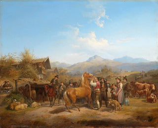 Mercato dei cavalli in Tirolo - Heinrich Marr — vista dell’opera