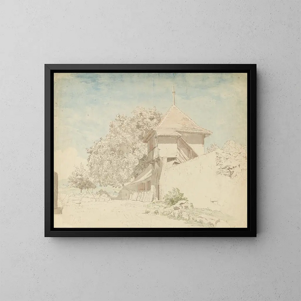 Vista vicino a Erlach - Heinrich Rieter — quadro incorniciato alla parete