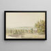 Vista di Morat sul lago omonimo - Heinrich Rieter — quadro incorniciato alla parete