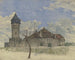 La torre di guardia a Sachsenhausen - Heinrich Rumbler — vista dell’opera