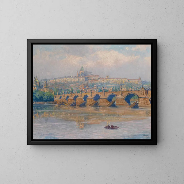 Praga - Heinrich Tomec — quadro incorniciato alla parete