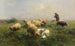 Pascolo soleggiato - Heinrich von Zügel — vista dell’opera