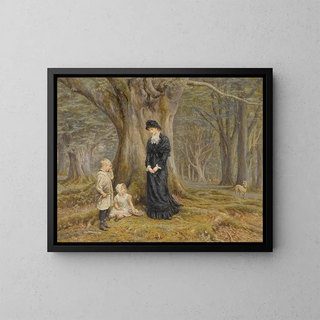 La dame du manoir - Helen Allingham — quadro incorniciato alla parete