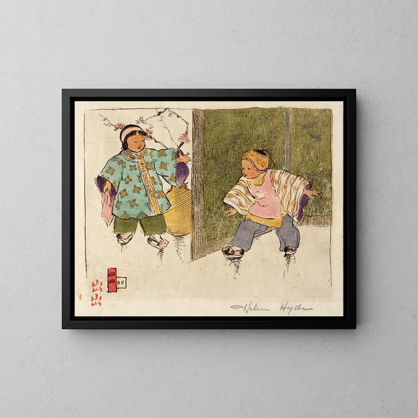 Cache-cache - Helen Hyde — quadro incorniciato alla parete