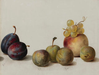 Helen Searle - Plums Peach And Grapes.webp
