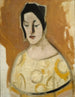 La indovina in abito giallo - Helene Schjerfbeck — vista dell’opera