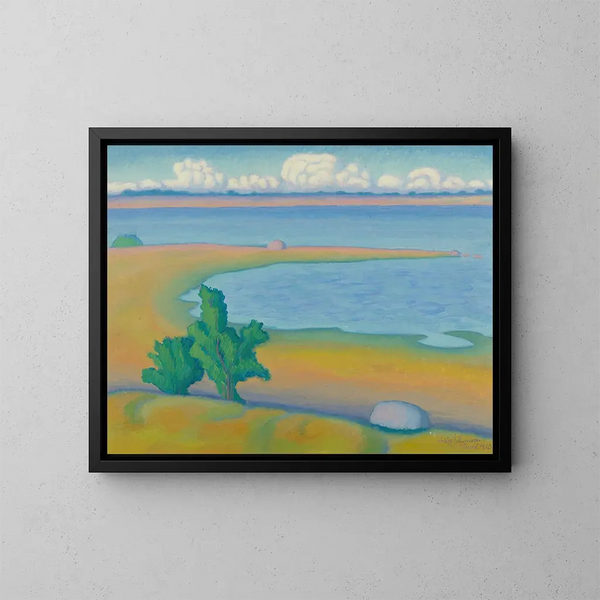 Terre di promontorio - Helge Johansson — quadro incorniciato alla parete