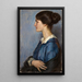 Portrait de femme de profil vers la gauche - Hellmut Eichrodt — quadro incorniciato alla parete