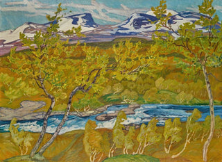 La valle di Lapporten in Lapponia - Helmer Osslund — vista dell’opera