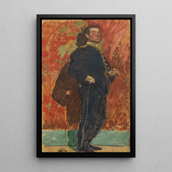 Studio di ritratto del cadetto - Helmer Osslund — quadro incorniciato alla parete