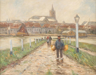 Helmuth Liesegang - Harbour town by the lower Rhine.webp