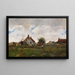 Paesaggio con fattorie - Helmuth Liesegang — quadro incorniciato alla parete