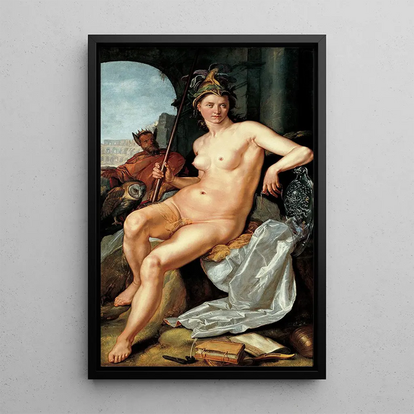Minerve - Hendrick Goltzius — quadro incorniciato alla parete