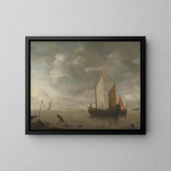Mer calme - Hendrick Jacobsz Dubbels — quadro incorniciato alla parete