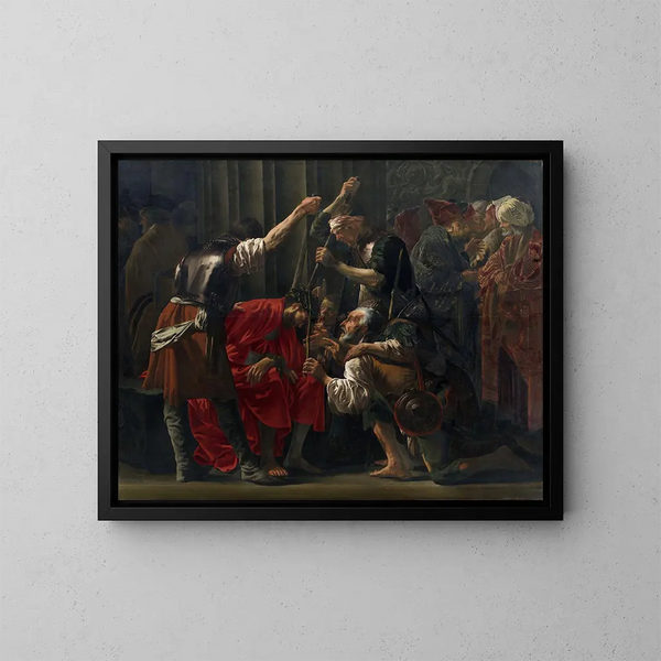 Cristo incoronato di spine - Hendrick Ter Brugghen — quadro incorniciato alla parete