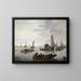Ricevimento festivo di uno yacht di Stato - Hendrick de Meijer — quadro incorniciato alla parete