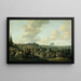 La partenza di Carlo II d'Inghilterra da Scheveningen, 2 giugno 1660 - Hendrick de Meijer — quadro incorniciato alla parete