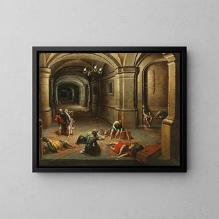 Hendrick van Steenwijck the Younger - A prison interior with the Liberation of Saint Peter.webp