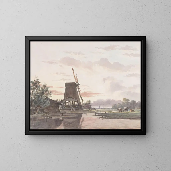 Moulin à scie - Hendrik Abraham Klinkhamer — quadro incorniciato alla parete