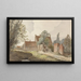 Case lungo una strada vicino ad Amsterdam - Hendrik Abraham Klinkhamer — quadro incorniciato alla parete