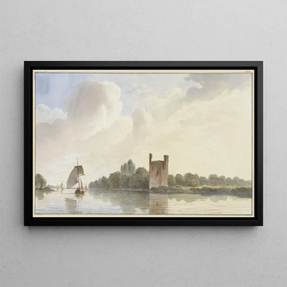 Hendrik Abraham Klinkhamer - Rune van Huis te Merwede bij Dordrecht aan de Maas.webp