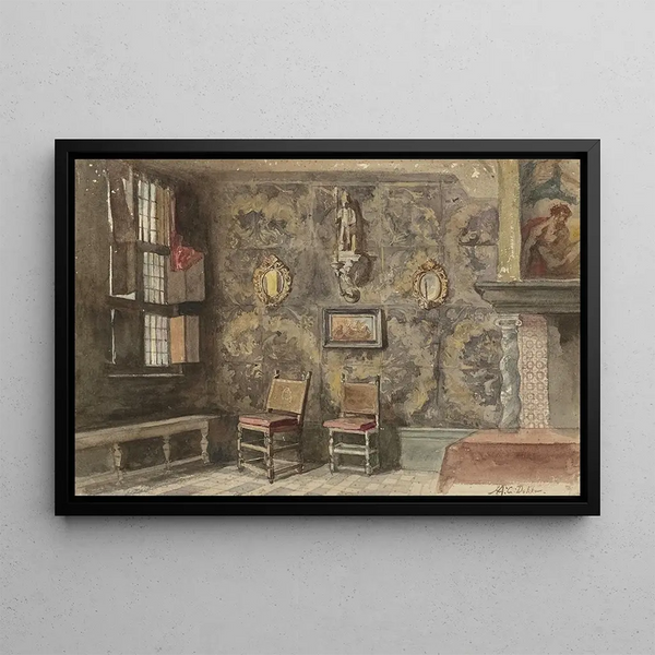 Hendrik Adriaan Christiaan Dekker - Interieur van het oude Brouwershuis te Antwerpen.webp