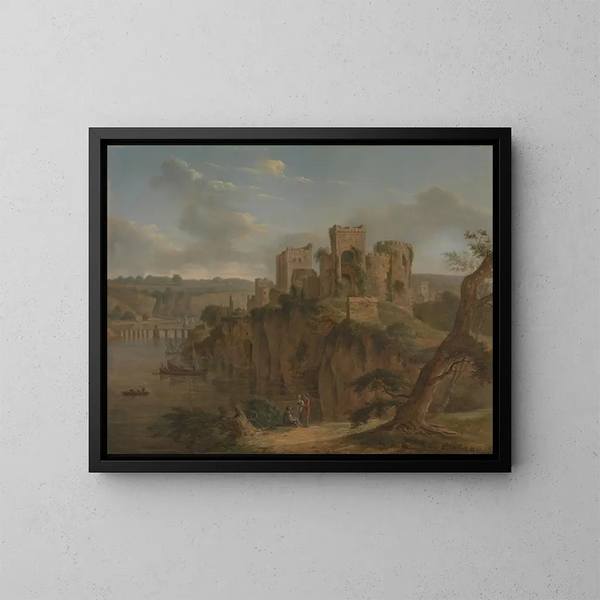 Château de Chepstow - Hendrik Frans de Cort — quadro incorniciato alla parete