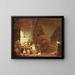 Interno della cucina dei contadini - Hendrik Martensz Sorgh — quadro incorniciato alla parete