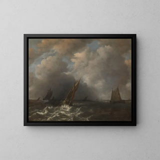 Hendrik Martensz Sorgh - Storm on the Meuse River.webp