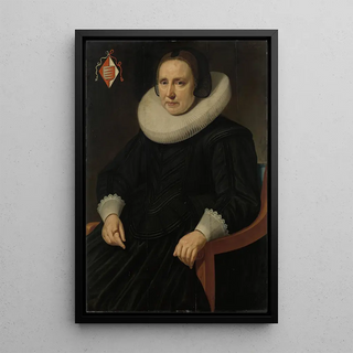 Hendrik Meerman - Portrait of Sara Sweerts de Weert second Wife of Antonius Antonides van der Linden.webp
