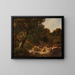Figures sur un chemin forestier - Hendrik Pieter Koekkoek — quadro incorniciato alla parete