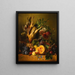 Natura morta con selvaggina e frutta - Hendrik Reekers — quadro incorniciato alla parete