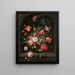 Vaso di fiori in una nicchia - Hendrik Schoock — quadro incorniciato alla parete