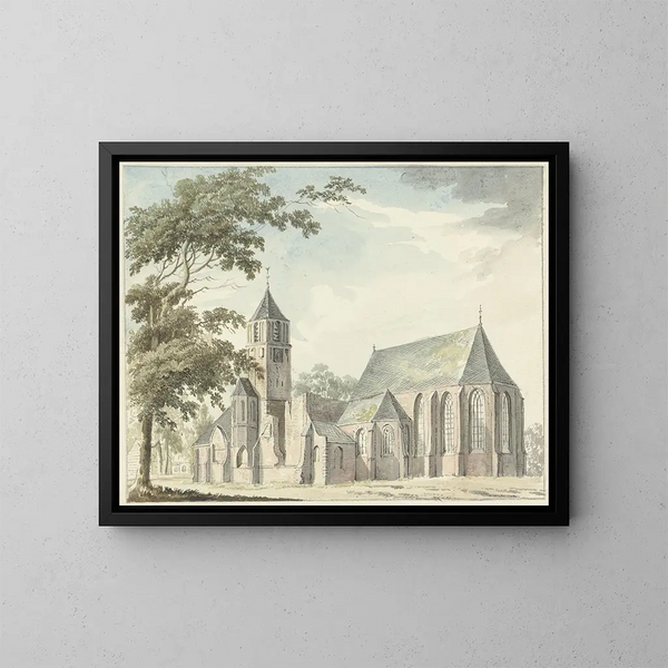 Chiesa di Warmond - Hendrik Tavernier — quadro incorniciato alla parete