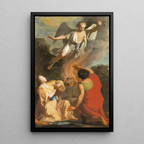 Le Sacrifice de Manoah - Hendrik van Limborch — quadro incorniciato alla parete