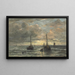 Ritorno della flotta peschereccia - Hendrik Willem Mesdag — quadro incorniciato alla parete