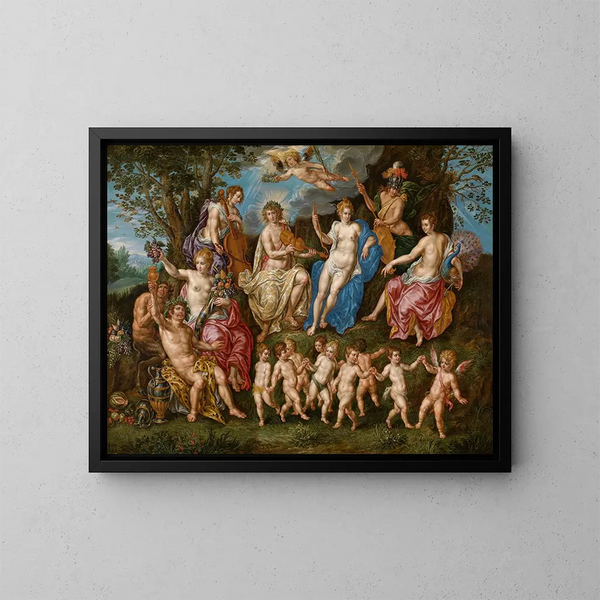 Parnasse - Hendrik de Clerck — quadro incorniciato alla parete