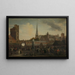 Il mercato del pesce di Anversa - Hendrik van Minderhout — quadro incorniciato alla parete