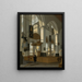 Interno della vecchia chiesa di Delft - Hendrik van Streek — quadro incorniciato alla parete